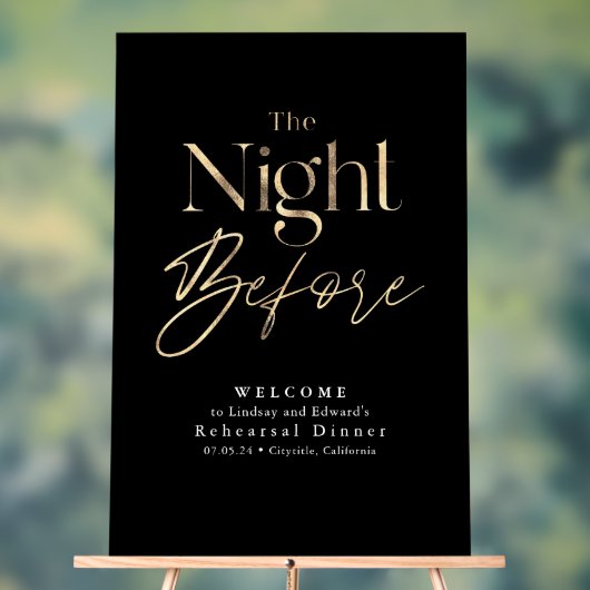 Modern repetitie diner zwart welkom acryl bord (Neutraal)