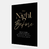 Modern repetitie diner zwart welkom acryl bord (Hoek)