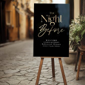 Modern repetitie diner zwart welkom acryl bord