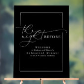 Modern repetitie diner zwart welkom acryl bord (Neutraal)