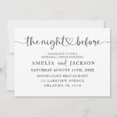 Modern repetitie diner zwart-wit kaart (Voorkant)