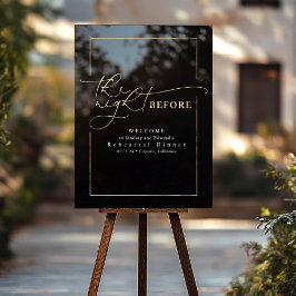 Modern repetitiediner zwart en goud welkom acryl bord