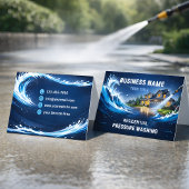 Modern Residential Pressure Washing Wave Visitekaartje