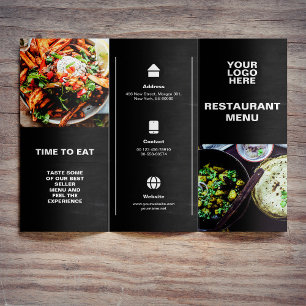 Modern Restaurant Food Trifold Brochure prijslijst