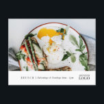 Modern Restaurant New Event Branded Marketing Briefkaart<br><div class="desc">Moderne Restaurant New Event Branded Marketing Briefkaart. Ideaal voor cateraars,  bakkerijen,  restaurants,  opnames,  weghalen en nog veel meer.</div>