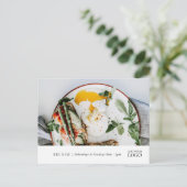 Modern Restaurant New Event Branded Marketing Briefkaart (Staand voorkant)