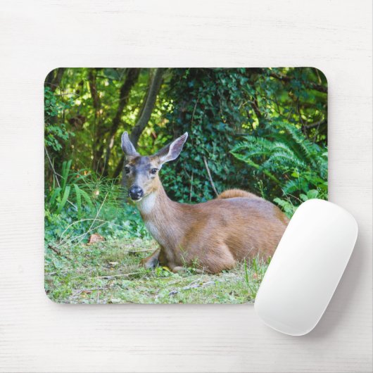 Modern Resting Deer Mousepad Muismat (Met muis)