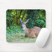 Modern Resting Deer Mousepad Muismat (Met muis)