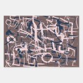 Modern reteo inpakpapier vel (Voorkant 2)