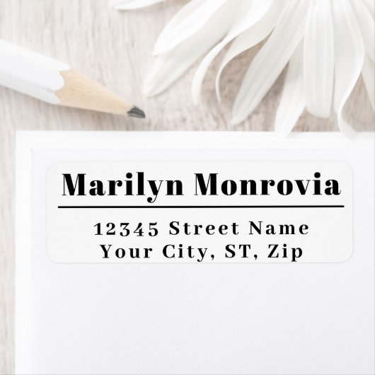 Modern retouradres etiket (Insitu)