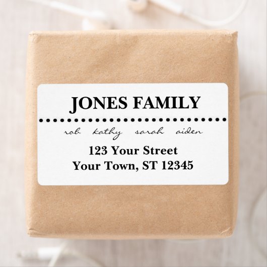 Modern retouradres-etiket etiket (Insitu)