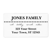 Modern retouradres-etiket etiket (Voorkant)