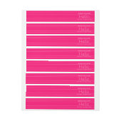 Modern Retouradres "Hallo" Magenta & Wit (Vel)