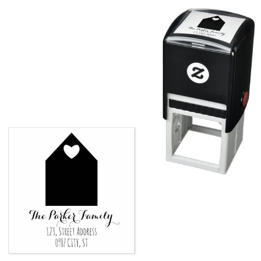 Modern retouradres | Huis | Zelfinktstempel Zelfinktende Stempel (In situ)