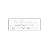 Modern retouradres in script  zelfinktende stempel (Design)