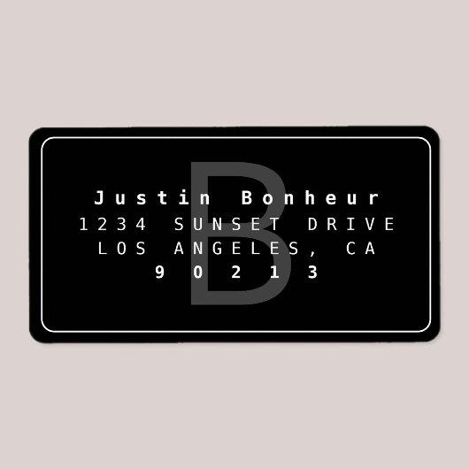 Modern Retouradres Label