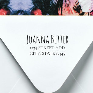 Modern retouradres minimalistische trendy  zelfinktende stempel