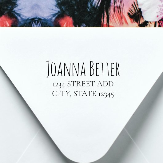 Modern retouradres minimalistische trendy  zelfinktende stempel