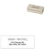 Modern retouradres rubberstempel (Gestempeld)