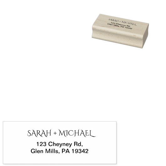 Modern retouradres rubberstempel (Gestempeld)