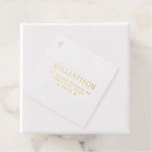 Modern retouradres zelf-inkend  bedankjes labels (Met doos)