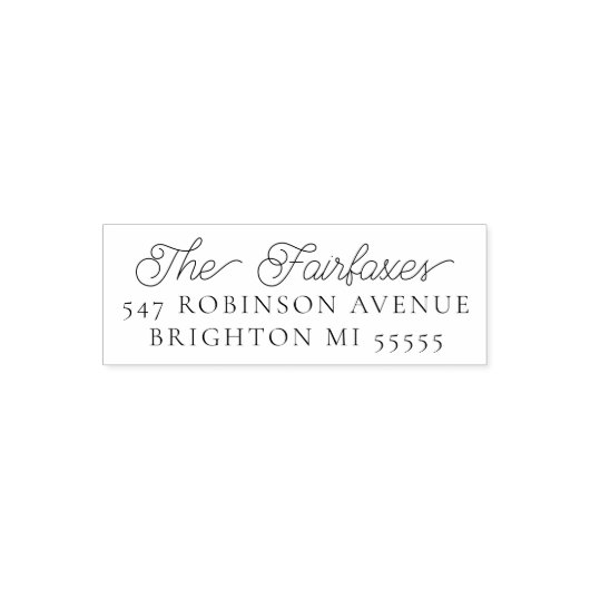 Modern retouradres  zelfinktende stempel (Design)