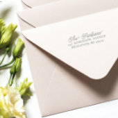 Modern retouradres  zelfinktende stempel