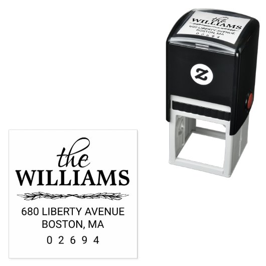 Modern retouradres  zelfinktende stempel (In situ)