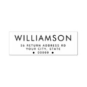 Modern retouradres zelfinktstempel  zelfinktende stempel (Design)