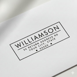 Modern retouradres zelfinktstempel  zelfinktende stempel