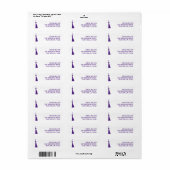 Modern Retouradreslabel voor Afstuderen Etiket (Full Sheet)