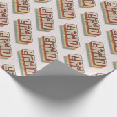 Modern retro 3D afstudeerder afstuderen Cadeaupapier (Hoek)