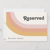 Modern Retro 70 Rainbow Reserved Sign (Achterkant)