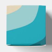 Modern Retro 70's kleurrijke regenbooggolven bruil Bedankdoosjes (Bovenkant)