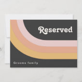 Modern Retro 70's 'Rainbow Dark Reserved Sign' (Achterkant)