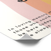 Modern Retro 70's Regenboog | Deze Kaars BrandT Poster (Hoek)