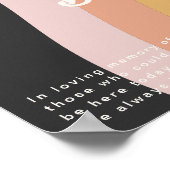 Modern Retro 70's regenboog | Donker deze kaars br Poster (Hoek)