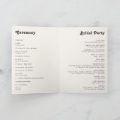 Modern Retro 70's regenboog | Gevouwen weddenschap Programma (Binnen)