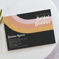 Modern Retro 70's regenboogdonker Vrijgezellenfees