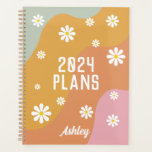 Modern Retro Aangepast Planner<br><div class="desc">Dit is een moderne retro-themaplanner met een geïnspireerd ontwerp van 70. Geef de meeste formulering en alle kleuren uit om deze unieke planner aan uw gebeurtenisbehoeften en persoonlijke stijl aan te passen. Selecteer alleen "Bewerken met ontwerpgereedschap" op de werkbalk:)</div>