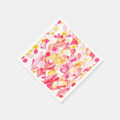 Modern Retro Abstract Roze Servet (Hoek)