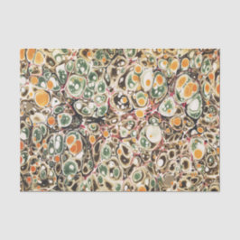 Modern Retro Abstract Sage Geel Marmeren Patroon Tissuepapier