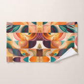 Modern Retro Abstract Squares Collectie Bad Handdoek (Handdoek)