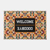 Modern Retro Abstract Squares Collectie Deurmat (Voorkant)
