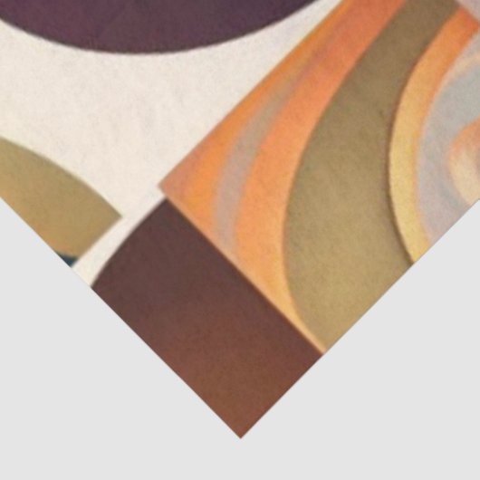 Modern Retro Abstract Squares Collectie Tissuepapier (Detail)