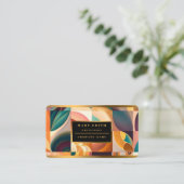 Modern Retro Abstracte vierkantjes Collectie Busin Visitekaartje (Staand voorkant)