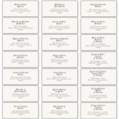 Modern Retro | Adresetiketten van de internachting Sticker (Voorkant)