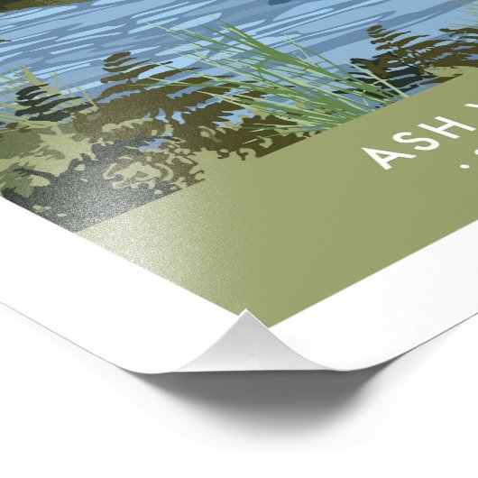 Modern Retro Ash Vale Poster (Hoek)