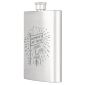 Modern Retro Bachelor Party Last Swing Golf Green Flacon (Links)