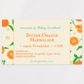 Modern Retro Bergamote Oranje marklabels Labels (Design 1)